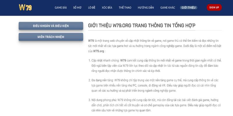Nắm rõ điều khoản, điều kiện của w79 để cập nhật những thông tin cần thiết