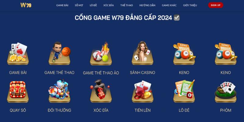  cổng game w79 đẳng cấp nhất trong năm 2024 với nhiều trò chơi hấp dẫn