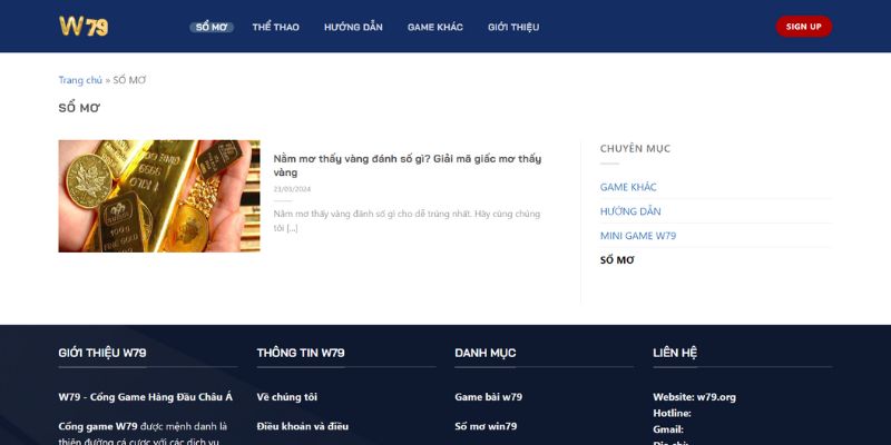 Sổ mơ w79 - chuyên mục giải mã giấc mơ chính xác nhất