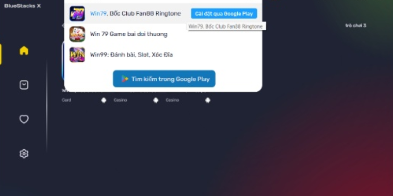 Hướng dẫn cài app win79 bằng Bluestacks