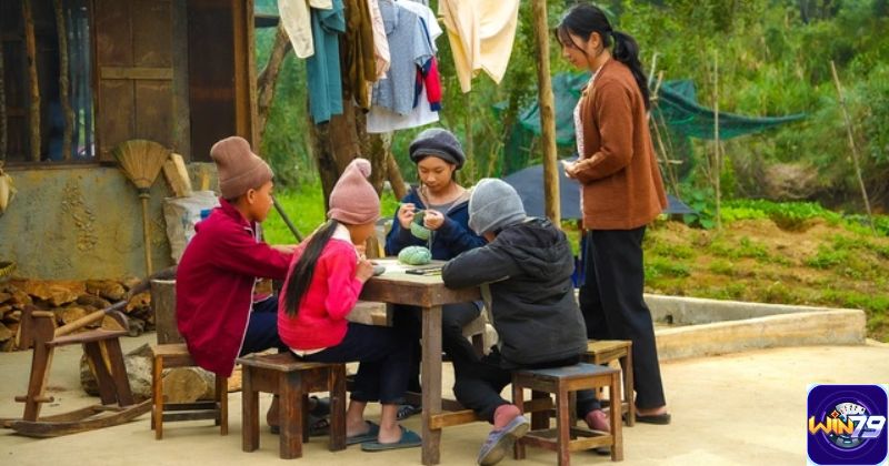 Các bé hóa thân thành diễn viên rất chuyên nghiệp